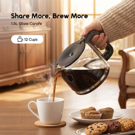 Buy oraimo BrewDrip 1.5L LED Timer Control Drip Coffee Maker in Kenya