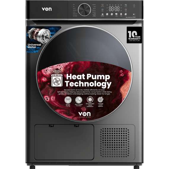 Buy Von VDH-106FUSX 10Kg Front Load Dryer in Kenya