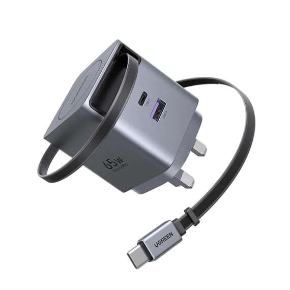 Buy UGREEN 65W GaN Fast Charger with Retractable Cable in Kenya