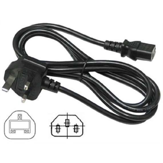 Buy Generic Fused 3 pin Desktop Power Cable in [storefront]