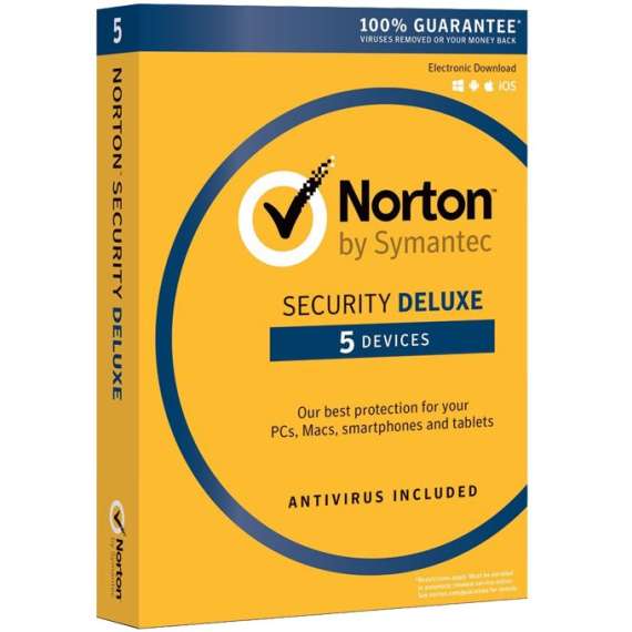 Buy Norton 5 user Security Deluxe Antivirus in [storefront]