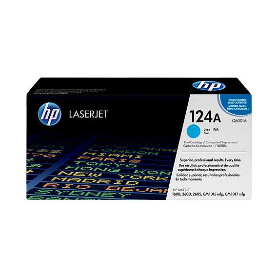 Buy HP Q6001A 124A Cyan Toner Cartridge in [storefront]