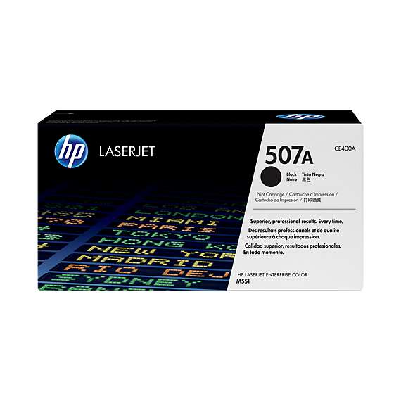 Buy HP CE400A 507A Black LaserJet Toner Cartridge in [storefront]