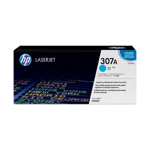 Buy HP CE741A 307A Cyan LaserJet Toner Cartridge in [storefront]