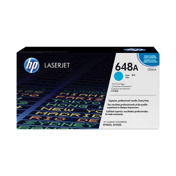 Buy HP CE261A 648A Cyan LaserJet Toner Cartridge in [storefront]