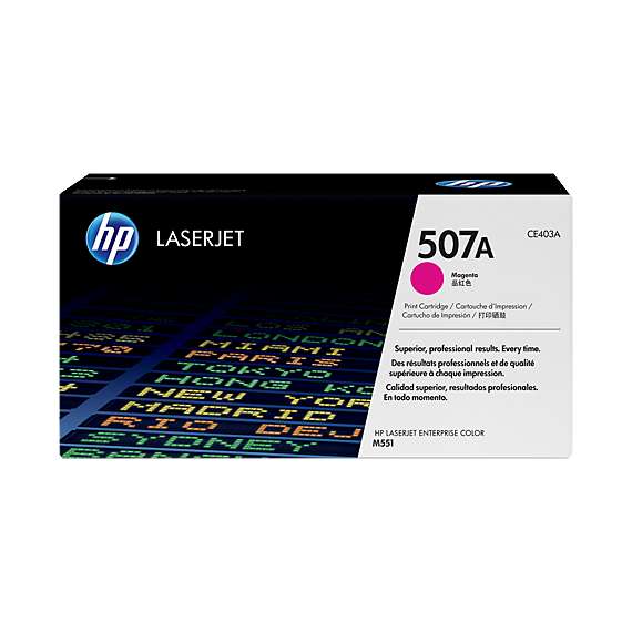Buy HP CE403A 507A Magenta LaserJet Toner Cartridge in [storefront]