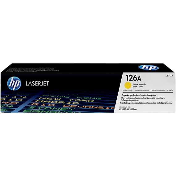Buy HP CE312A 126A Yellow LaserJet Toner Cartridge in [storefront]