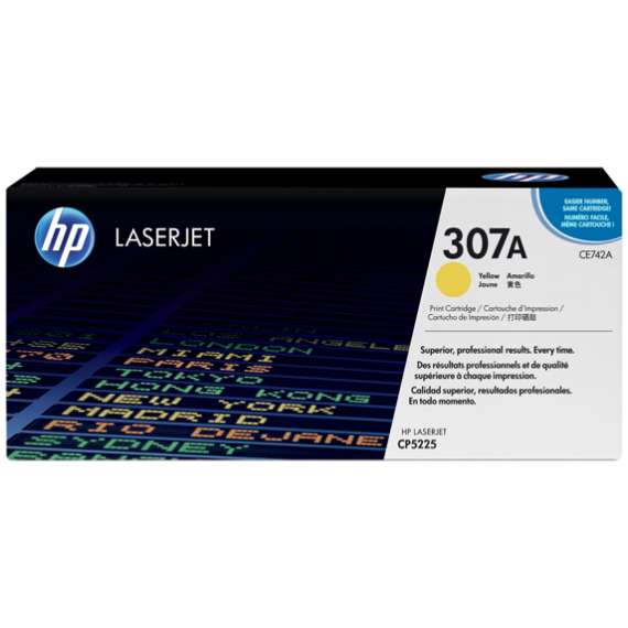 Buy HP CE742A 307A Yellow LaserJet Toner Cartridge in [storefront]