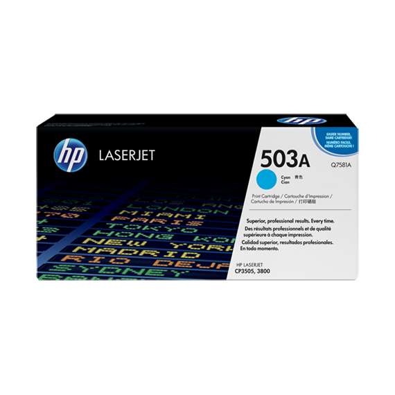 Buy HP Q7581A 503A Cyan Toner Cartridge in [storefront]