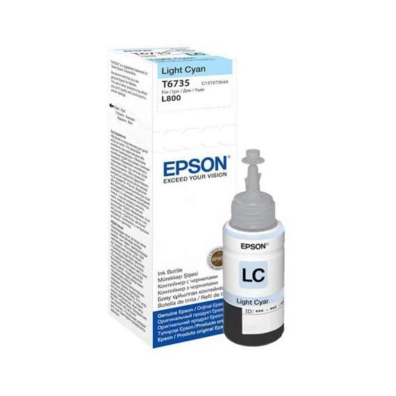 Buy Epson T6735 Light Cyan ink bottle in [storefront]