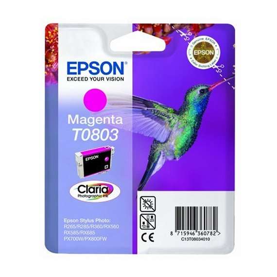 Buy Epson Original T0803 Claria Magenta Ink Cartridge in [storefront]