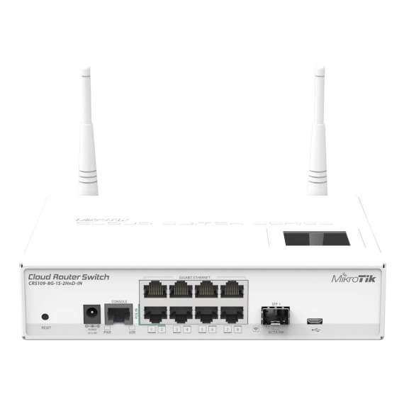 Buy Mikrotik CRS109-8G-1S-2HnD-IN Cloud Router 8 Gigabit port L3 Switch in [storefront]
