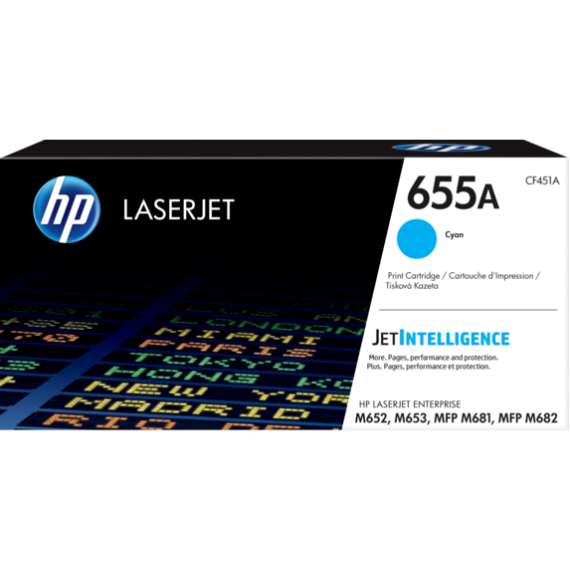 Buy HP CF451A 655A Cyan LaserJet Toner Cartridge in [storefront]