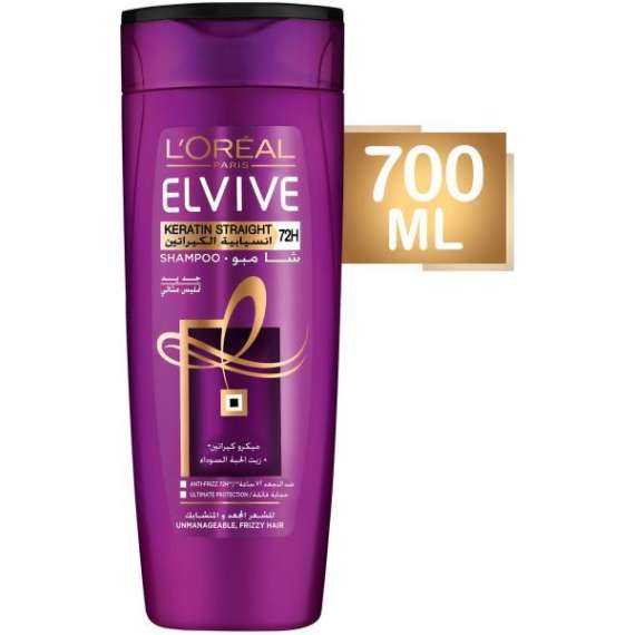 Buy L’oréal Elvive Keratin Straight 700ml Shampoo in [storefront]