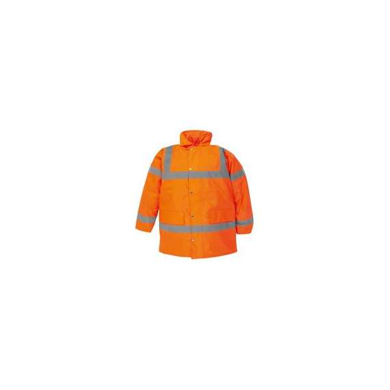 Buy Orange Hi-Vis Coat in [storefront]