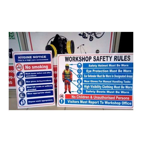 Buy A3 Size Workshop Safety Signage in [storefront]