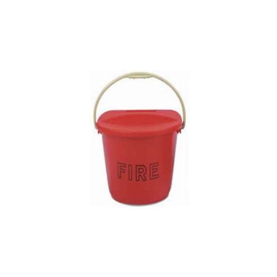 Buy Red 10LTR  Plastic Fire Bucket in [storefront]