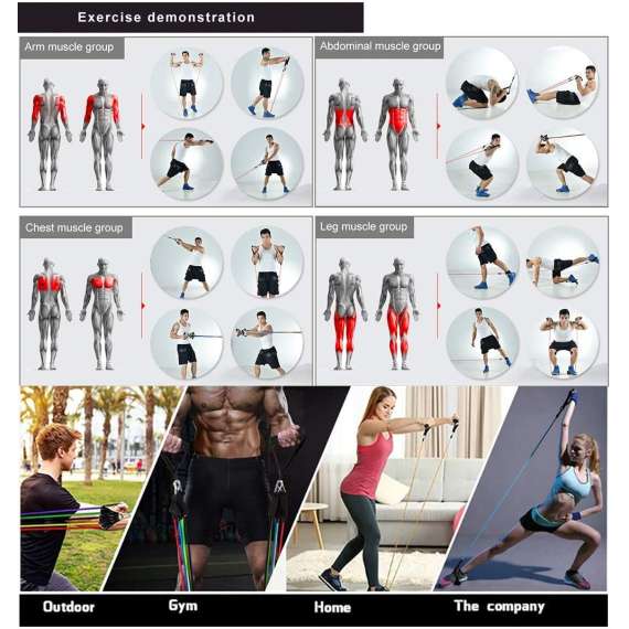 Buy Latex 11 In 1 Set Resistance Bands in [storefront]