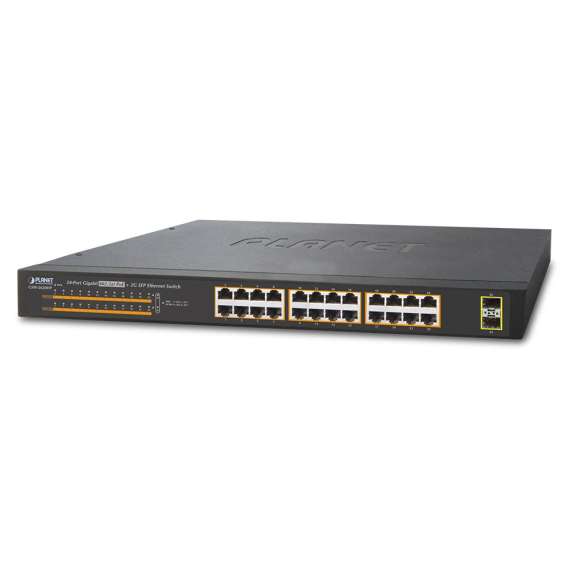 Buy Planet GSW-2620HP Planet24-Port  PoE + 2-Port 1000X SFP Gigabit Ethernet Switch in Kenya