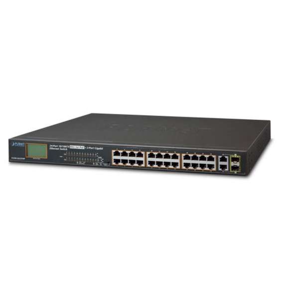 Buy Planet FGSW-2622VHP 24-Port 10/100TX 802.3at PoE + 2-Port Gigabit TP + 2-Port SFP Ethernet Switch with LCD PoE Monitor in Kenya