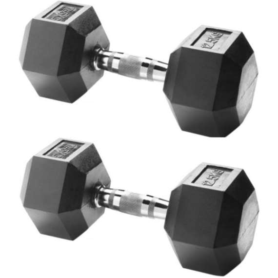 Buy Hex 2 x 12.5 KG Dumbbell in [storefront]