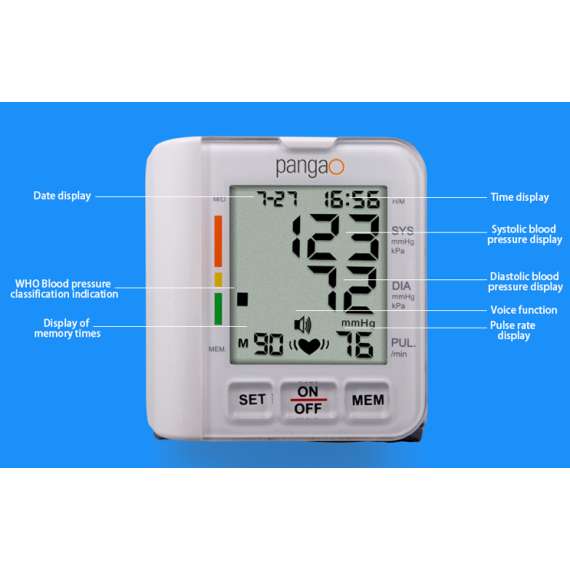 Buy PangaO Digital Wrist Blood Pressure Machine in [storefront]