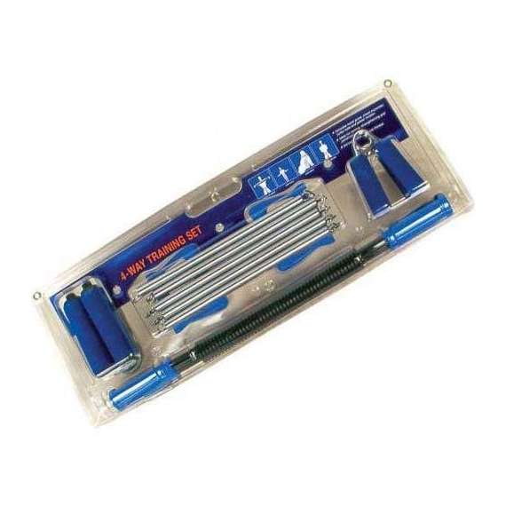 Buy 4-Way Training Set (2 Hand Grip, Skipping Rope, Bender & Chestpull) in [storefront]