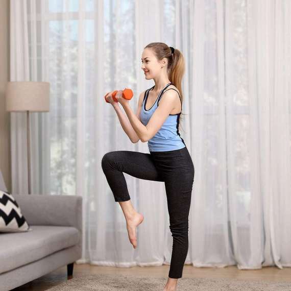 Buy YDYBB 2 Kg Pink Rubber Dumbbell in [storefront]