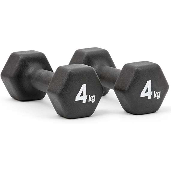 Buy YDYBB 4 Kg Black Rubber Dumbbell in [storefront]