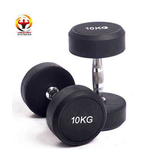 Buy YDYBB 10 Kg Black Rubber Dumbbell in [storefront]
