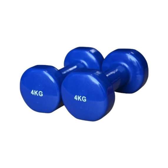 Buy YDYBB 4 Kg Blue Rubber Dumbbell in [storefront]