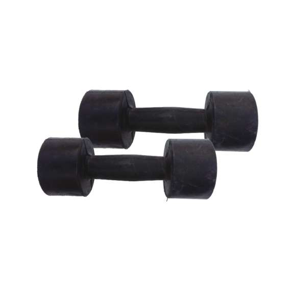 Buy YDYBB 3 Kg Black Rubber Dumbbell in [storefront]