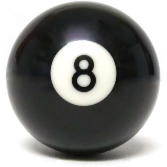 Buy Black No. 8 Pool Ball in [storefront]