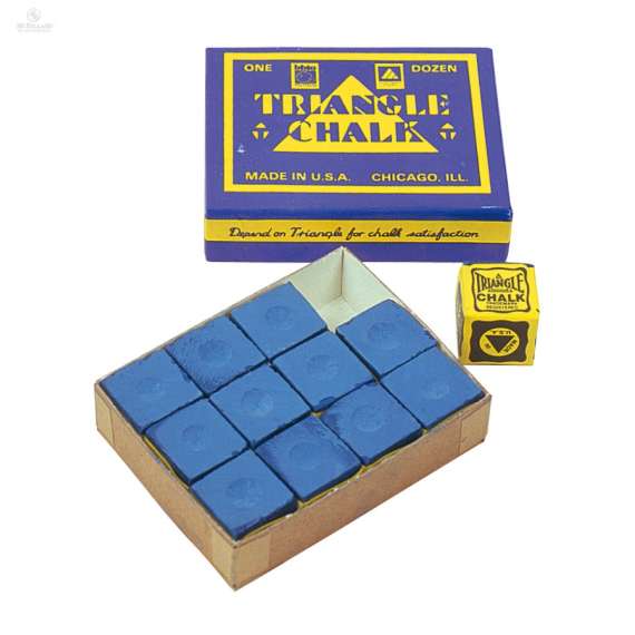 Buy Triangle Blue/Green 12 Pack Pool Chalk Triangle in [storefront]