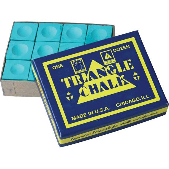 Buy Triangle Blue/Green 12 Pack Pool Chalk Triangle in [storefront]