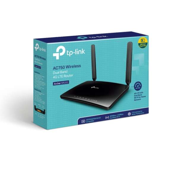 Buy TP-Link Archer MR200 AC750 Wireless Dual Band 4G LTE Router in [storefront]