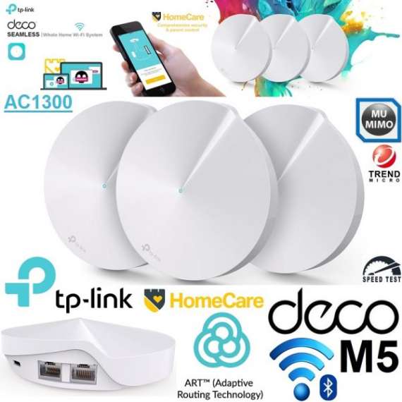 Buy TP-Link Deco M5 3 Pack Whole Home Mesh WiFi System in [storefront]