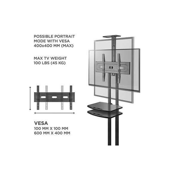 Buy Onkron TS1552 40 to 70 Inches Mobile TV Stand in [storefront]