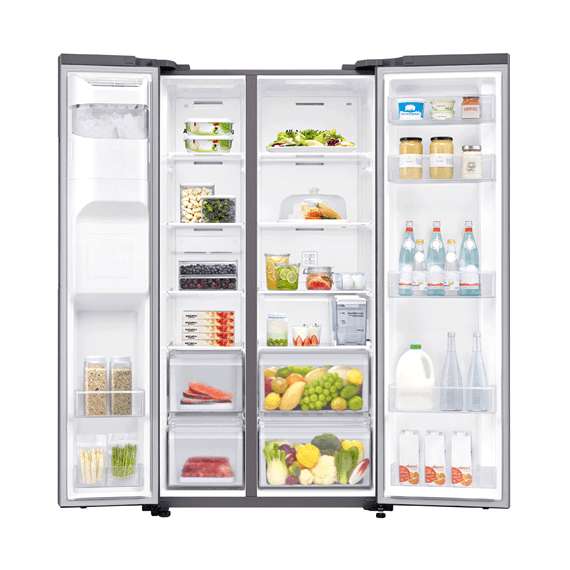 Buy Samsung RS64R5111M9 UT 617L Side by Side Refrigerator in [storefront]