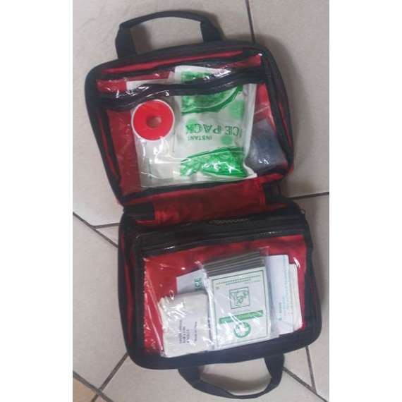 Buy Small Red Canvas First Aid Kit in [storefront]
