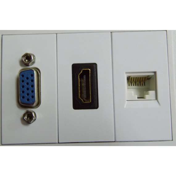 Buy Wall Mount HDMI/VGA/CAT6/RJ45 Face Plate in [storefront]