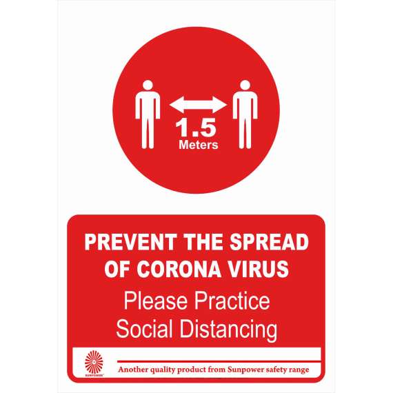 Buy Practice Social Distancing Sign in [storefront]