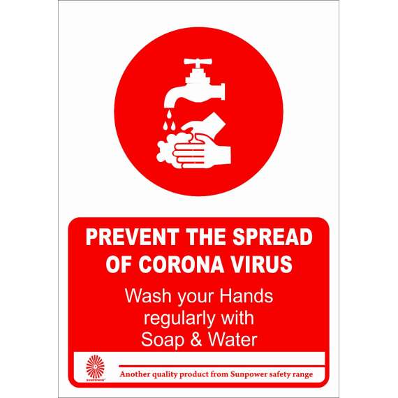 Buy Wash Hands With Soap and Water Sign in [storefront]