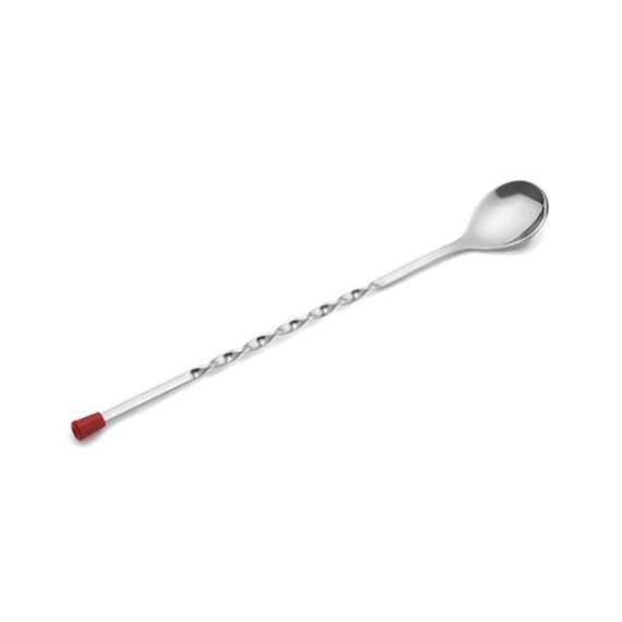 Buy Stainless Steel Bar Spoon With Red Knob in [storefront]