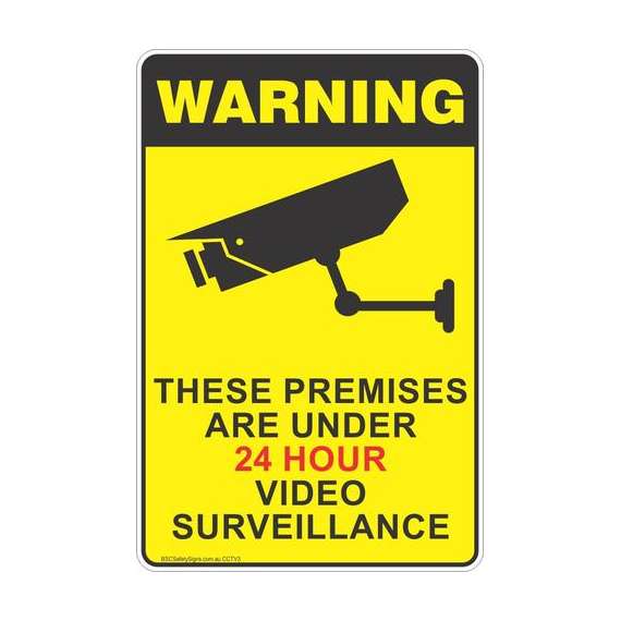 Buy CCTV Camera Surveillance Sign in [storefront]
