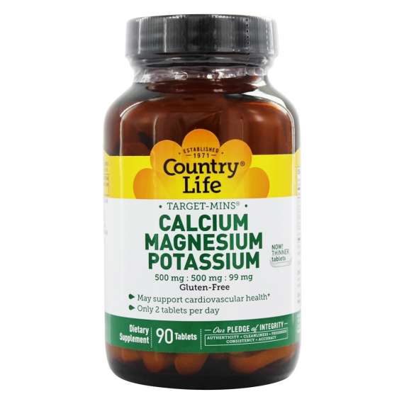 Buy Country Life 99mg Calcium Magnesium Potassium 90 Tablets in [storefront]
