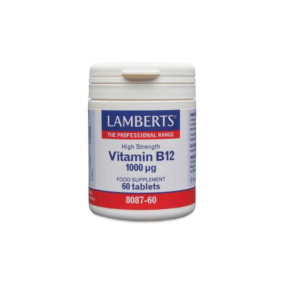 Buy Lamberts 1000mcg Vitamin B12 60 Tablets Supplements in [storefront]