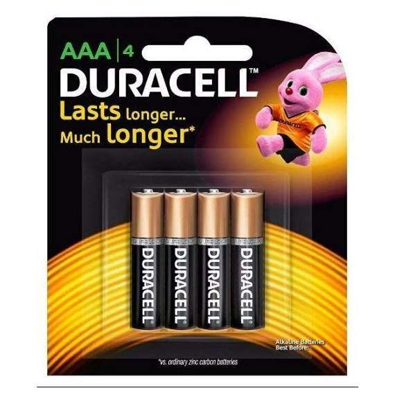Buy Duracell 4Pack AAA alkaline Batteries in [storefront]