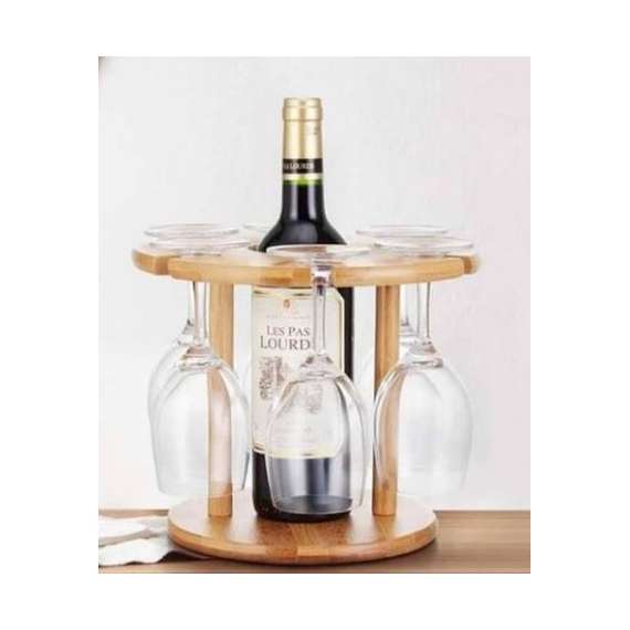 Buy Wine Glass holder Wooden in [storefront]