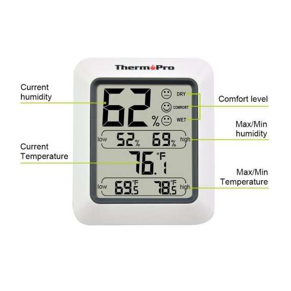 Buy ThermoPro TP50 Digital Indoor Thermohygrometer in [storefront]